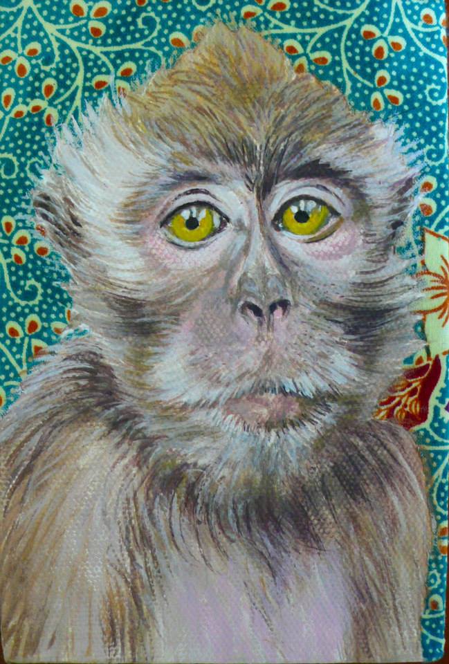Portrait of Borneo painting